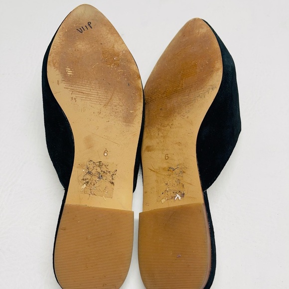Madewell Remi suede mule in black sz 6 - Picture 2 of 4